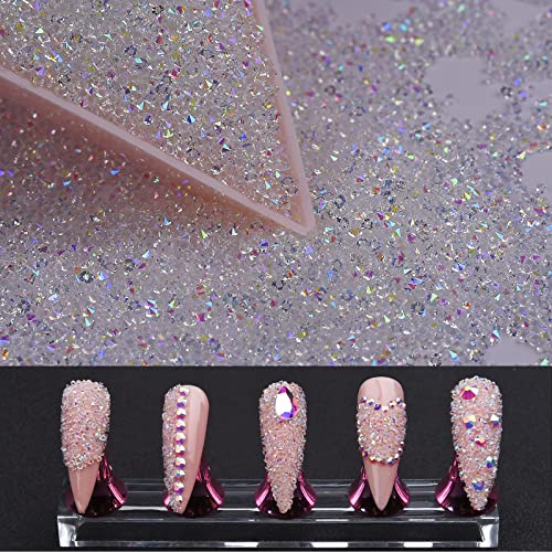 8000pcs Ultra mini 1,2 mm strassnes de unhas de areia micro diamante ab+shortback strings 3150pcs, unhas gems gemtones
