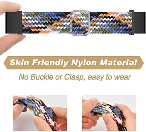 Nunomo 26 mm 22mm Sport Nylon Watchband WristStrap para Garmin Fenix ​​7 Fenix ​​7x Easy Fit Raplel Release