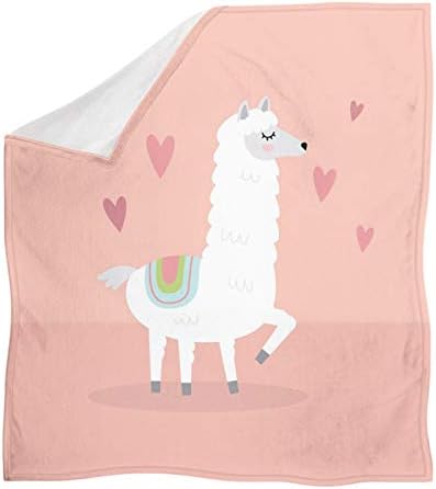 Upetstory Llama Baby Cobertor aconchegante Cobertor para crianças Cordas de cama de meninas Cobertor de pelúcia