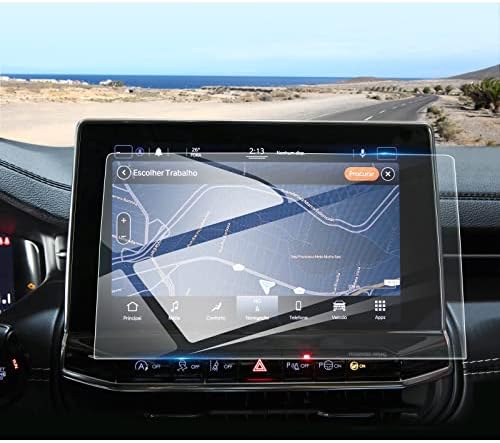 Coleya 2022 2023 Compass Screen Protector, para Jeep Compass 10,1 polegadas Tela de toque 2023 Com bússola vidro
