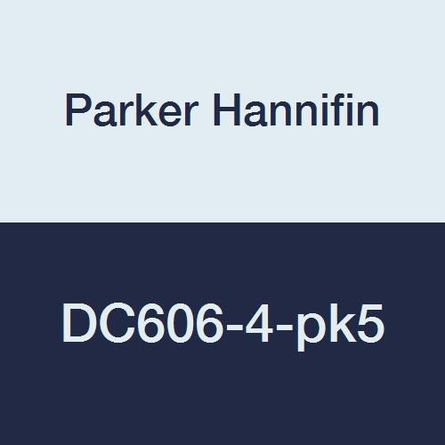 Parker Hannifin DC606-4-PK5 Série DC606 Cock de drenagem de vedação externa, tubo de 1/4 masculino