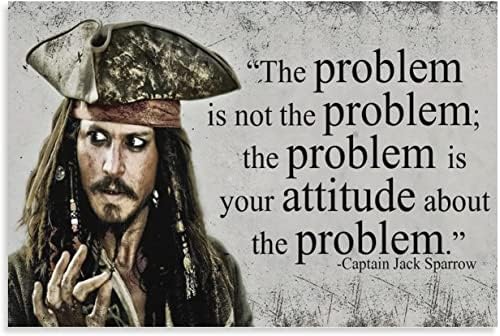 Capitão Jack Sparrow Quitter Poster Johnny Depp Caractere Poster Picture Art HD Decoração Decoração