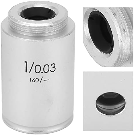 Lente objetiva, 1x 195 Microscópio biológico Lens de objetivos achromatic, liga de alumínio Baixa ampliação RMS