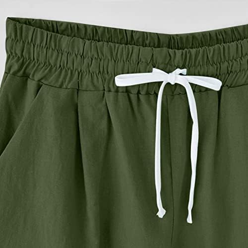 shorts bermudas sdbrld para mulheres, shorts de bermudas femininos casuais de tamanho elástico de cintura de