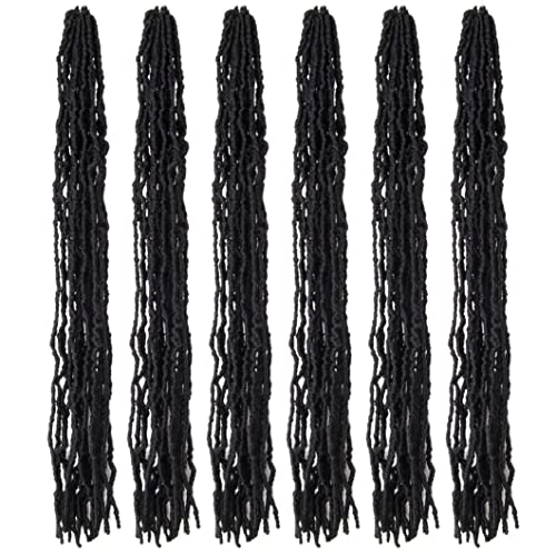 30 polegadas novos cabelos de crochê Faux Locs 6 pacotes de comprimento de deusa pré-loopada