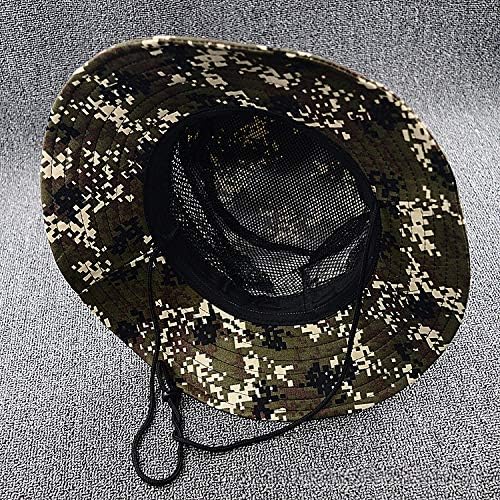 Cicilin Boonie Hat ao ar livre abrangente Sun Protect Hat Bush Jungle Sun Cap unissex