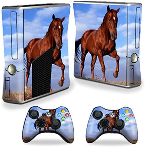 MightySkins Skin Compatível com X -Box 360 Xbox 360 S Console - Horse | Tampa protetora, durável