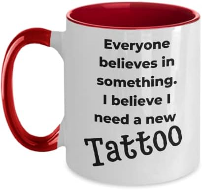 Caneca de tatuagem, tatuagem temporária, tatuagem temporária personalizada, presente de tatuagem engraçado,