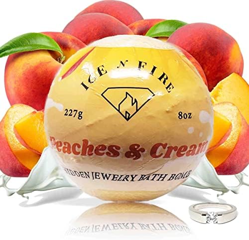 Peaches & Cream Mondo Jóias Bomba de banho - Tamanho do anel 8