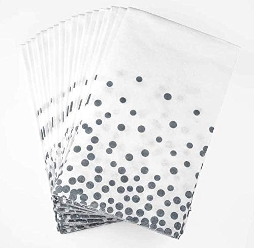 Guardanapos de convidados de papel confete | 16 1/2 x 15 | Prata | 18 pcs