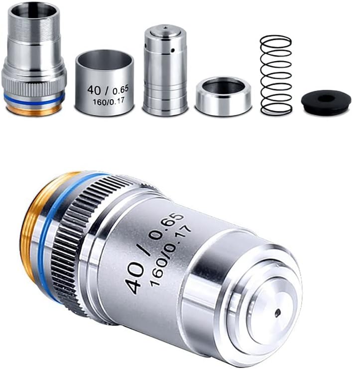 Acessórios para microscópio Microscopes Lens 4x 10x 20x 40x 60x 100x Lente objetiva achromatic