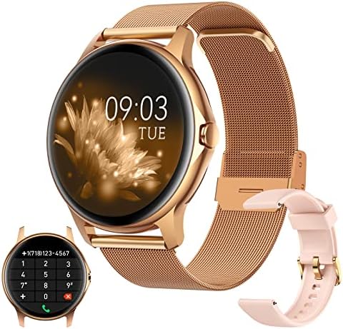 Parsonver Smart Watch Mulheres atendem/fazem chamadas, smartwatch para iPhone Android Phones, Fitness