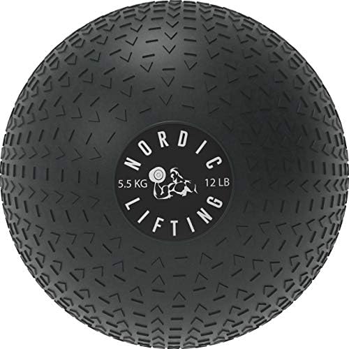 Nordic Lifting Slam Ball 12 lb pacote com bola de parede 25 lb