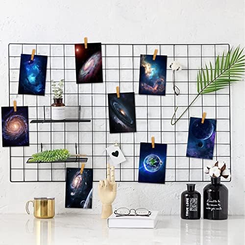 Kit de colagem de parede estrelada Mahioyi Stary Pictures Galaxy Poster Space Room Decor para meninos meninas,
