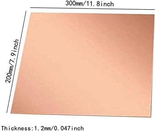 Placa de cobre roxa de folha de cobre Yiwango 3 tamanhos diferentes para, artesanato, bricolage, reparos, material