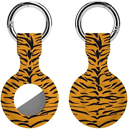 Tiger Skin Pattern Caso Protetive Case compatível com o suporte do localizador anti-perdido para a carteira