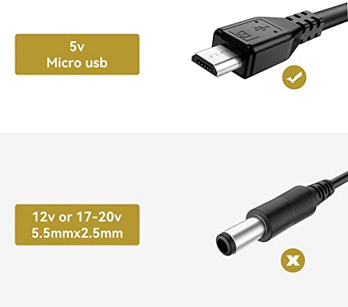 Adaptador de potência portátil de 5v de 5v de 5v Cabo AC 2A Carregador Micro USB para Bose Soundlink