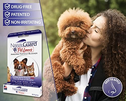 Nasalguard para alívio de alergia aos amantes de animais de estimação, pêlos de estimação e bloqueador