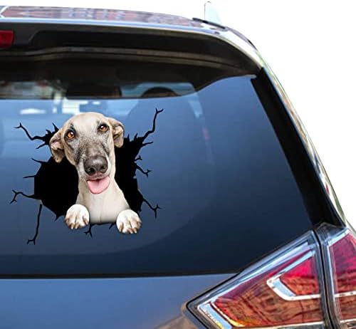 Camellia Print Whippet Dog Decal
