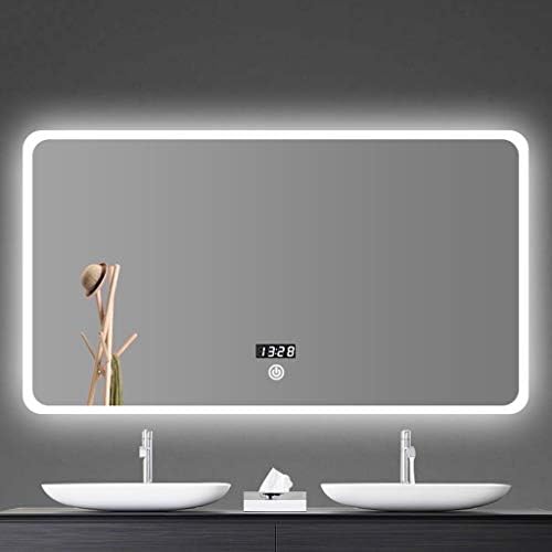 Espelho de maquiagem espelho iluminado de banheiro led com sensor de luz de vaidade Demister HD Montado de parede