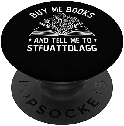 Compre me livros e diga -me para Stfuattdlagg, amante de livros Popsockets Swappable PopGrip