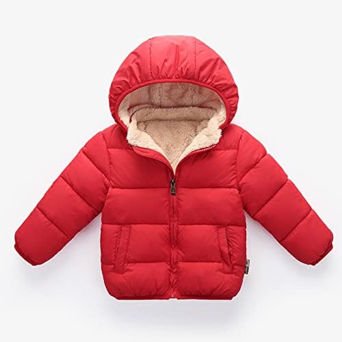 Crianças crianças criança criança bebê menino meninas meninas sólidas casaco com capuz de inverno sólido espesso