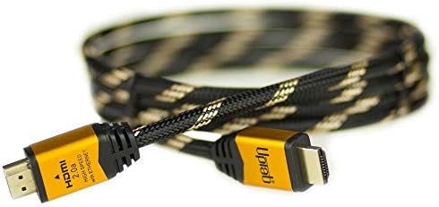 4K HDMI 2.0 Cabo 6ft - UHD 4K 60Hz com HDR - cordão trançado - alta velocidade 18 Gbps - Ethernet & Audio