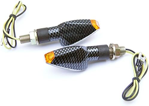 Motortogo Carbon Led Motorcycle Signal Signal Blinkers Indicadores de marcadores laterais Blinkers compatíveis