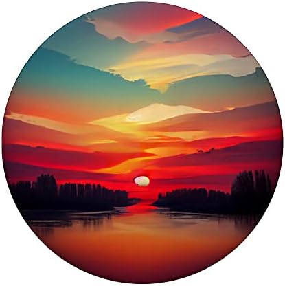Colorido inspirador suport sunset estilizada exclusiva de arte digital swappable popgrip