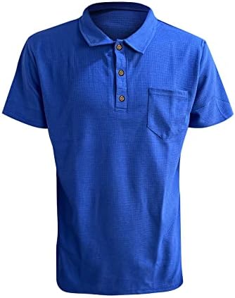 Camisa de camiseta casual de camiseta masculina Camisa de golfe retro Rua ao ar livre Mangas curtas Roupas