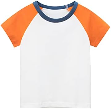 Criança infantil meninos meninos manga curta bloco colorido camiseta casual camisa de camisa