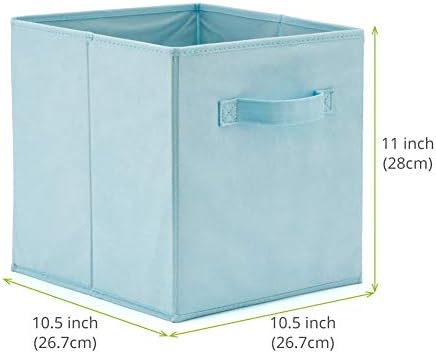 Conjunto EZARARE de 10 caixas de cesta de tecido, cubo de armazenamento de organizador dobrável