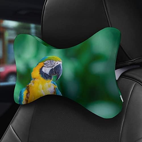 Macaw Parrot 2pcs Carconha travesseiros de pescoço respirável Auto-restaurante Cabeça de cabeça