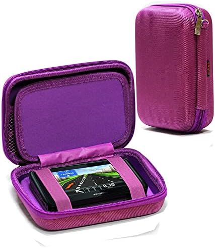 Navitech Purple Hard GPS Carting Case Compatível com Garmin Nuvi 2577LT 5