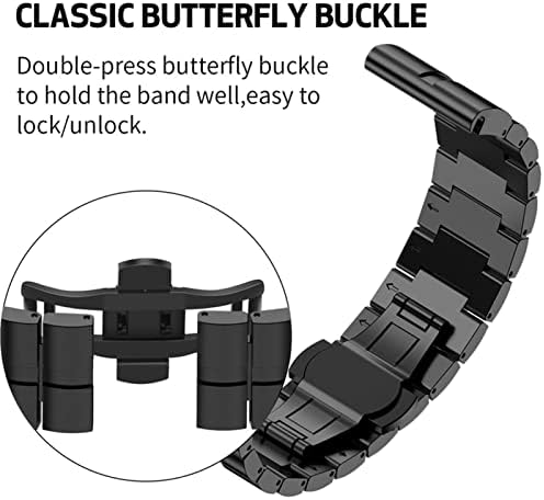 Banda de liberação rápida de 26mm de 26mm metal fase fácil ajuste aço inoxidável banda de pulseira