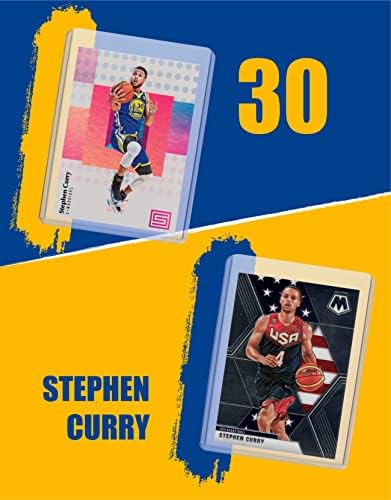 Pacote de cartão de Stephen Curry - Golden State Warriors Basketball Trading Cards - 2x MVP 30