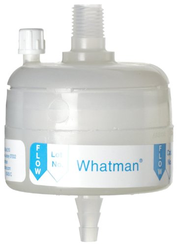 Whatman 6711-3602 PolyCap TF 36 Filtro de cápsula da membrana PTFE com entrada MNPT e saída SB, pressão