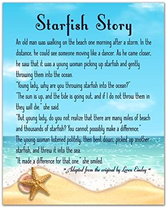 16x20 The Starfish Story Poster Large; The Star Thrower Wall Art; Arte de parede de praia inspirada; Princho de