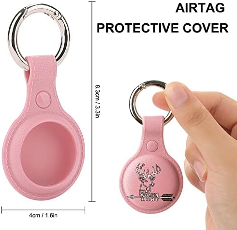Real Woman Hunt Deer Holder para Airtag Key Ring TPU Proteção Caso Caso Localizador Tag para Pets de