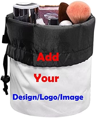 Drydeepin Custom Seu design/imagem/foto/logotipo/imagem em sacos de maquiagem de cordão personalize presente