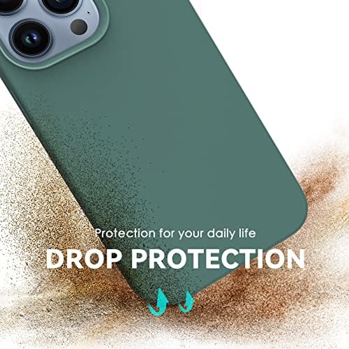 CloudValley compatível com o iPhone 13 Pro Max Case, Liquid Silicone Shocks Protective Case com forro de