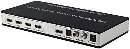 Yunzuo versão 2.0 Caixa de comutador HDMI HDMI 4x1 quatro em um separador de áudio HDMI 1 saída