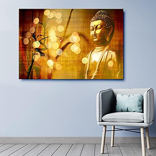 999Store Golden Buddha Canvas Pintura Ulp36540315