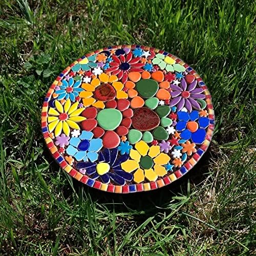 Mosaico de cerâmica de estilo Youway Tiles para artesanato, 805g formas aleatórias peças de mosaico de cerâmica