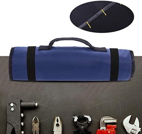 Lurrose Rolling Tool Bag portátil Pelador dobrável Chave de fenda Chave de gola transportador