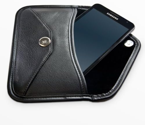 Caixa de ondas de caixa para Alcatel A50 - Elite Leather Messenger Pouch, design de envelope de capa de