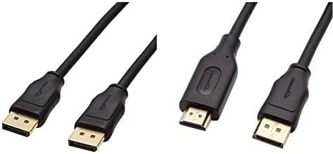 Basics Uni -Directional DisplayPort para Cabo de exibição HDMI - 10 pés e DisplayPort para DisplayPort