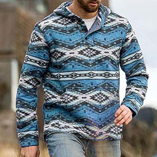 Jaquetas astecas para homens, moletons nacionais de mole de grandes dimensões casuais suéteres