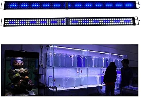 Iluminação do capô de aquário LED KZKR LED 72-78 polegadas Tanque de peixes Lâmpada leve para água marinha