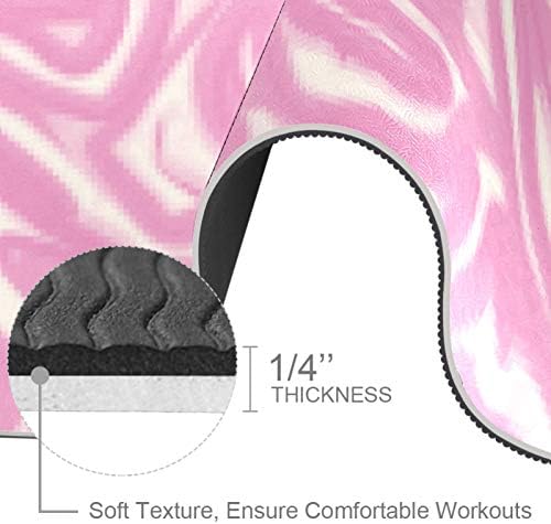 Buquê rosa unicey em vaso de espessura Exercício e fitness 1/4 de tapete de ioga para yoga pilates